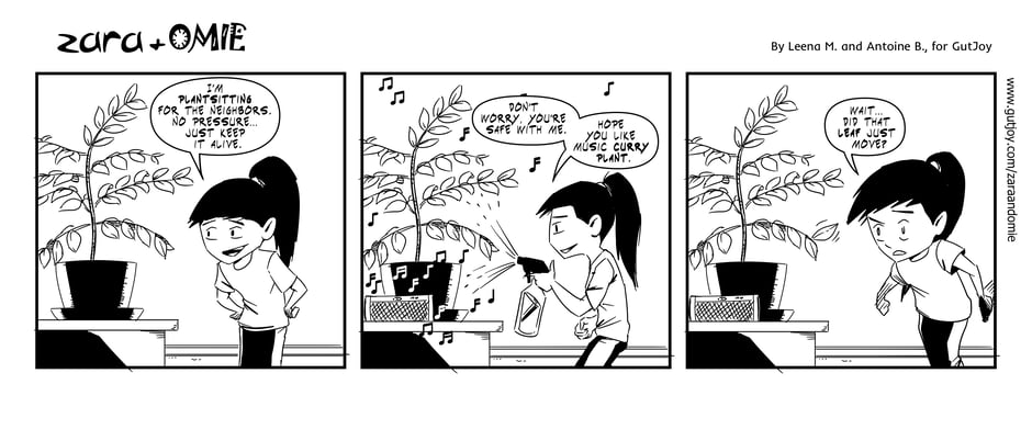 zara and omie comic #41 - curry leaf duty