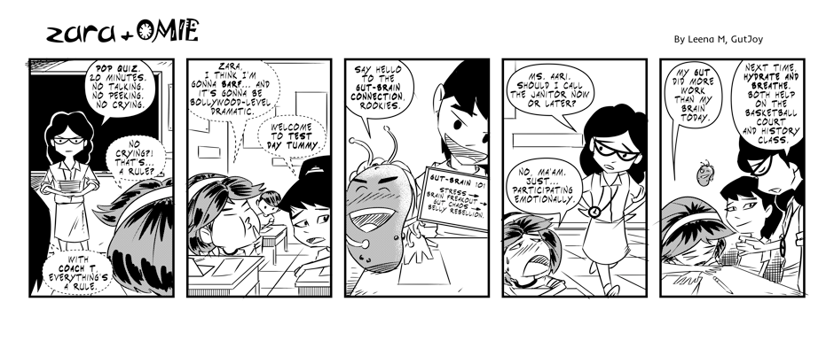 zara and omie comic #7 - test day tummy