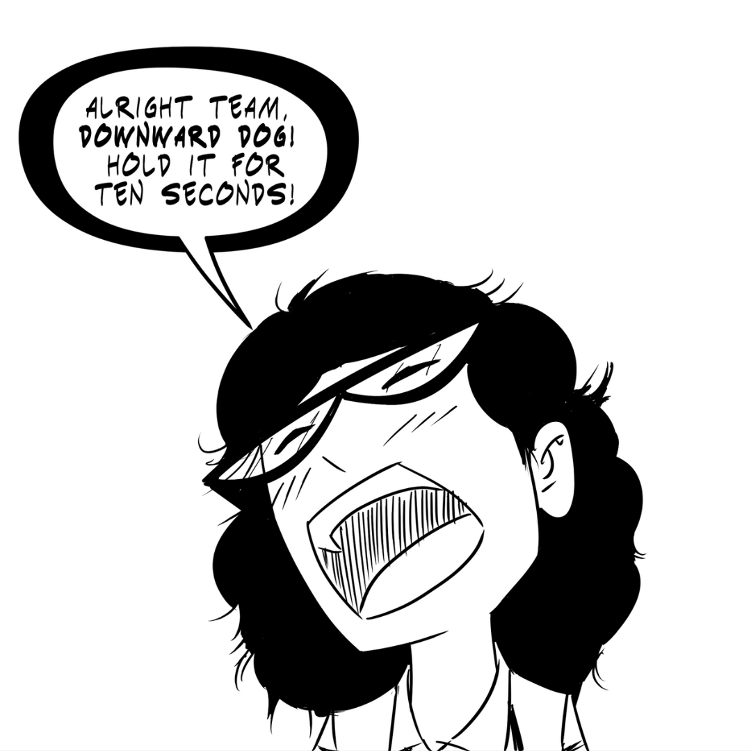 zara and omie comic #34 - the yoga class chaos_NoBanner