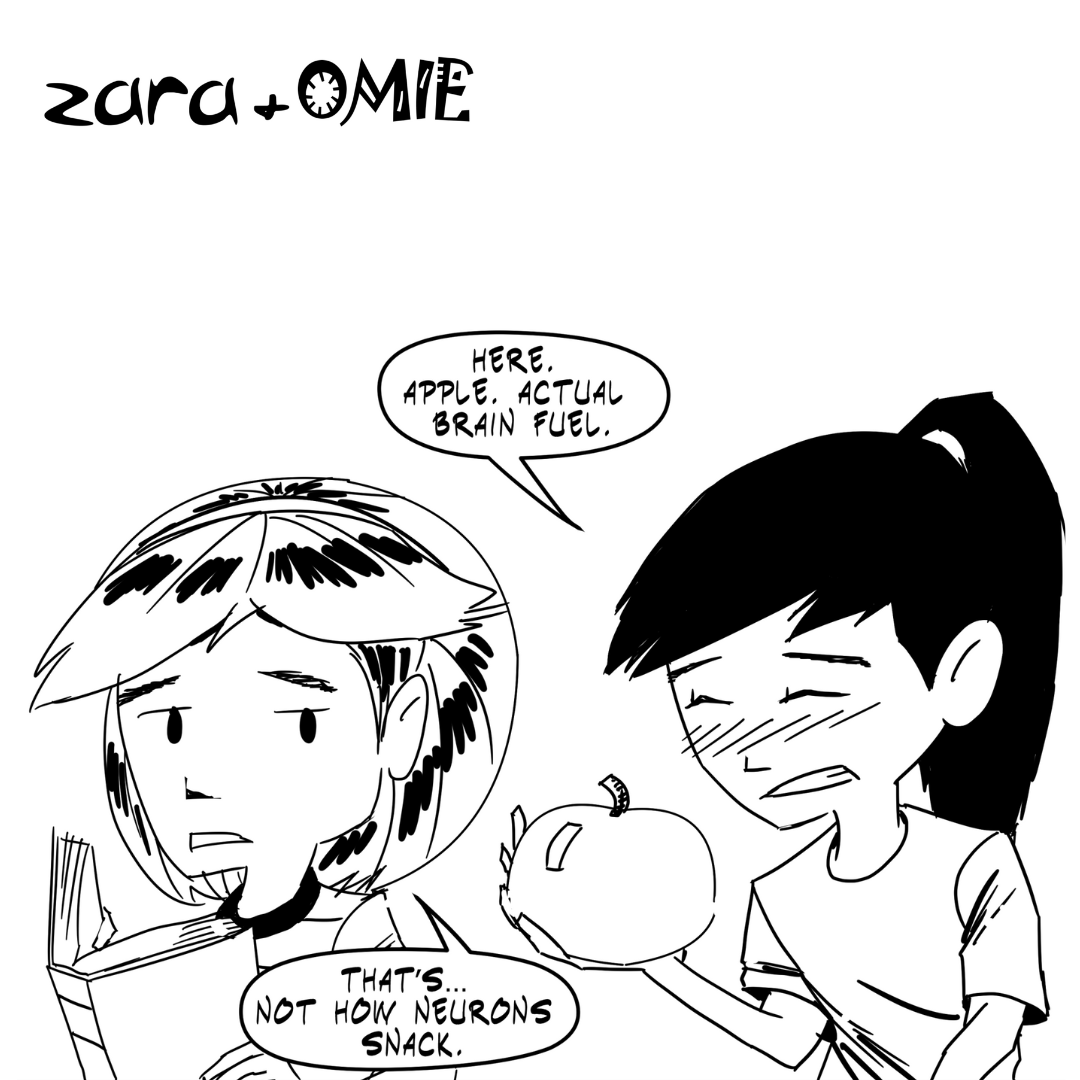 zara and omie comic #35 - homework fuel_NoBanner